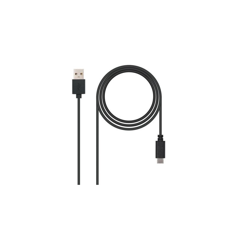 Cable USB 2.0 Nanocable 10.01.2101/ USB Tipo-C Macho - USB Macho/ 480M