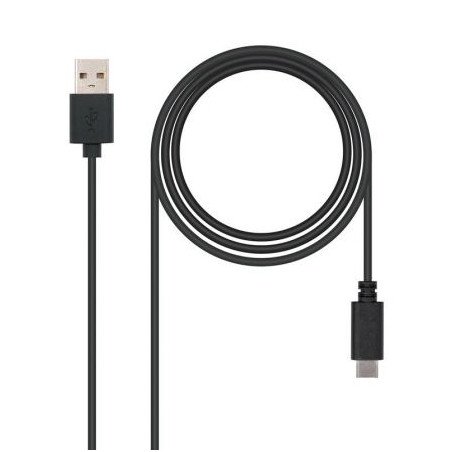 Cable USB 2.0 Nanocable 10.01.2101/ USB Tipo-C Macho - USB Macho/ 480M