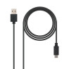 Cable USB 2.0 Nanocable 10.01.2101/ USB Tipo-C Macho - USB Macho/ 480M