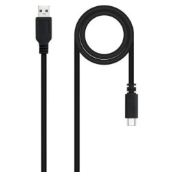 Cable USB 2.0 Nanocable 10.01.2101-L150/ USB Tipo-C Macho - USB Macho/