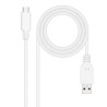 Cable USB 2.0 Nanocable 10.01.2101-W/ USB Tipo-C Macho - USB Macho/ 48