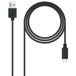 Cable USB 2.0 Nanocable 10.01.2103/ USB Macho - USB Tipo-C Macho/ 480M