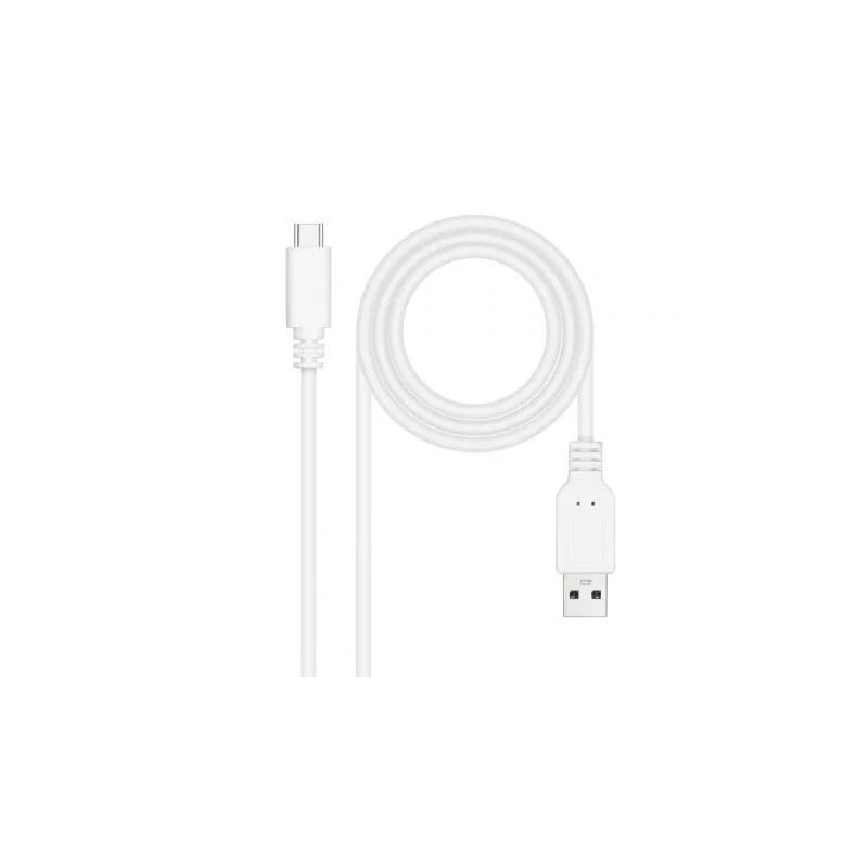 Cable USB 2.0 Nanocable 10.01.2103-W/ USB Tipo-C Macho - USB Macho/ 48