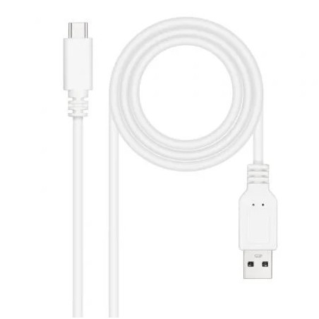 Cable USB 2.0 Nanocable 10.01.2103-W/ USB Tipo-C Macho - USB Macho/ 48