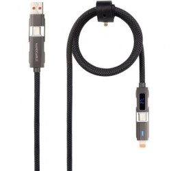 Cable USB 2.0 Tipo-C Nanocable 10.01.2501/ USB Tipo-C Macho + USB Mach