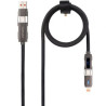 Cable USB 2.0 Tipo-C Nanocable 10.01.2501/ USB Tipo-C Macho + USB Mach
