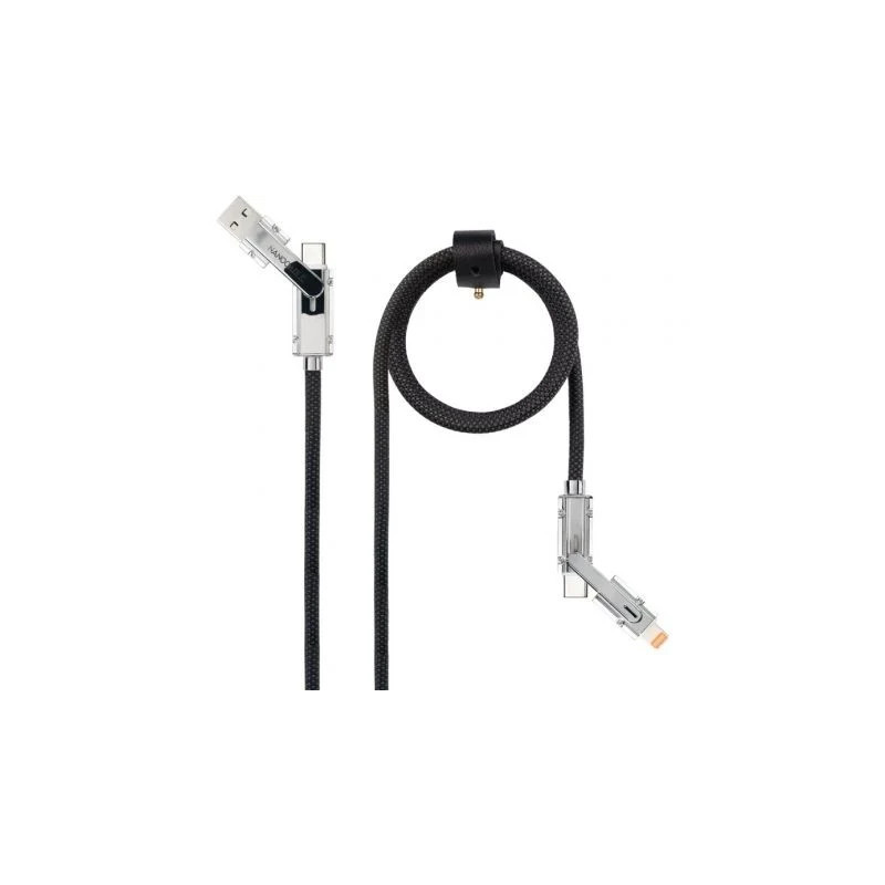 Cable USB 2.0 Tipo-C Nanocable 10.01.2602/ USB Tipo-C Macho + USB Mach