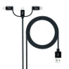 Cable USB 2.0 Nanocable 10.01.3200/ Lightning Macho - Micro USB Macho/