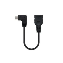 Cable USB 2.0 Nanocable 10.01.3600/ MicroUSB Macho - USB Hembra/ 15cm/