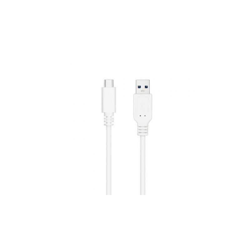 Cable USB 3.1 Tipo-C Nanocable 10.01.4000-W/ USB Tipo-C Macho - USB Ma