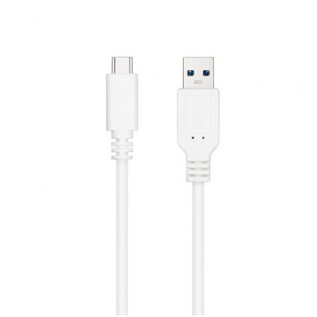 Cable USB 3.1 Tipo-C Nanocable 10.01.4000-W/ USB Tipo-C Macho - USB Ma