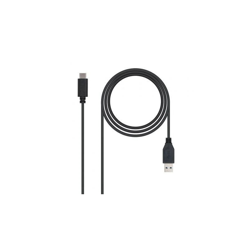 Cable USB 3.1 Nanocable 10.01.4001/ USB Tipo-C Macho - USB Macho/ 1m/
