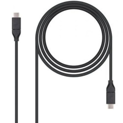 Cable USB 3.1 Nanocable 10.01.4101/ USB Tipo-C Macho - USB Tipo-C Mach