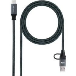Cable USB 3.2 Tipo-C Nanocable 10.01.4113-COMB/ USB Tipo-C Macho + USB