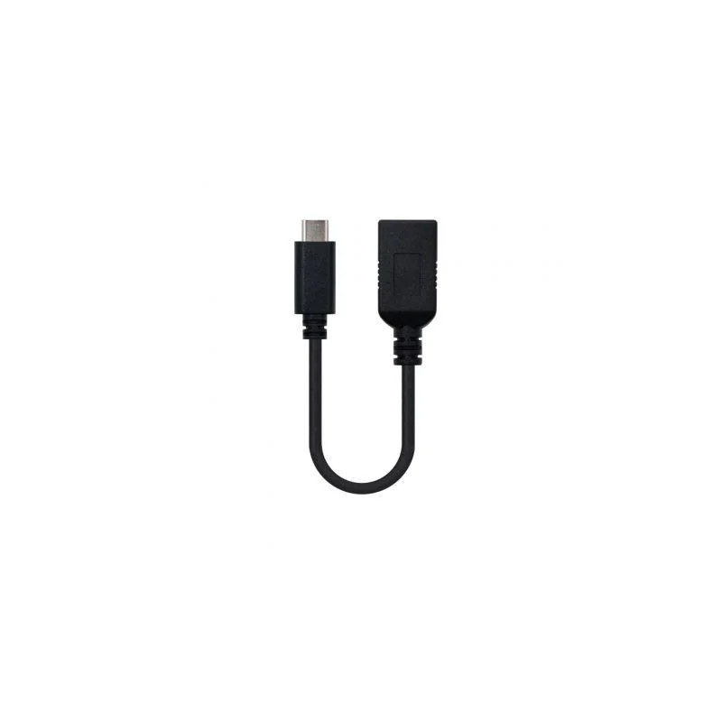 Cable USB 3.1 Nanocable 10.01.4201/ USB Tipo-C Macho - USB Hembra/ 15c