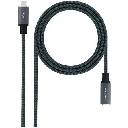 Cable Alargador USB Tipo-C 3.2 Nanocable 10.01.4501-COMB/ USB Tipo-C M