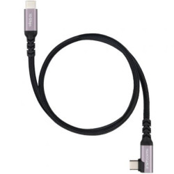Cable USB 3.2 Tipo-C Acodado Nanocable 10.01.4700/ USB Tipo-C Macho -