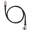 Cable USB 3.2 Tipo-C Acodado Nanocable 10.01.4702/ USB Tipo-C Macho -