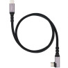Cable USB 3.2 Tipo-C Acodado Nanocable 10.01.4703/ USB Tipo-C Macho -