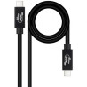 Cable USB 4.0 Nanocable 10.01.5001/ USB Tipo-C Macho - USB Tipo-C Mach