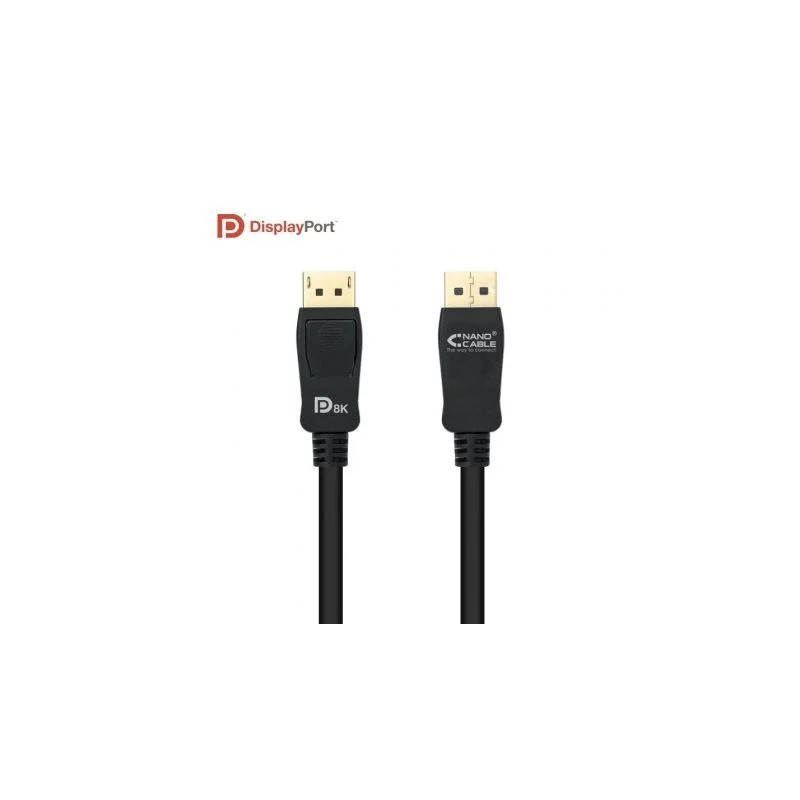 Cable DisplayPort 1.4 8K Nanocable 10.15.2502/ DisplayPort Macho - Dis