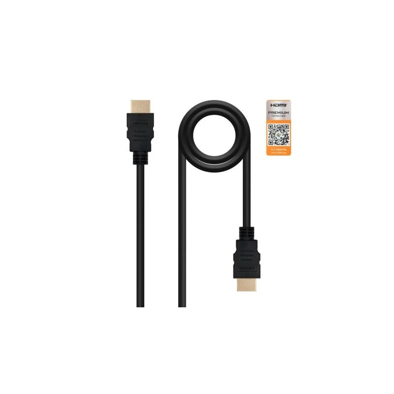 Cable HDMI 2.0 4K Nanocable 10.15.3601/ HDMI Macho - HDMI Macho/ 1m/ C