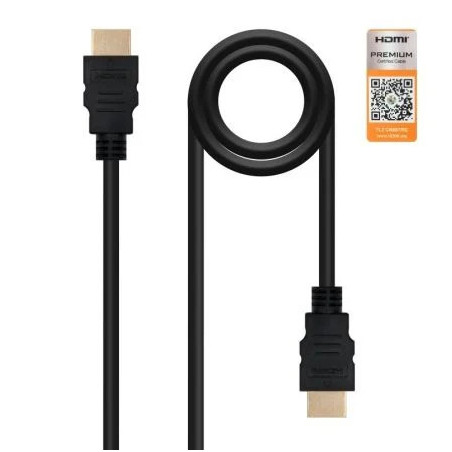 Cable HDMI 2.0 4K Nanocable 10.15.3601/ HDMI Macho - HDMI Macho/ 1m/ C