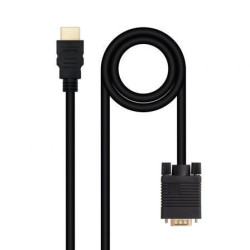 Cable Conversor Nanocable 10.15.4348/ HDMI Macho - VGA Macho/ 1.8m/ Ne