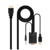 Cable Conversor Nanocable 10.15.4350/ HDMI Macho - VGA Macho - Jack 3.