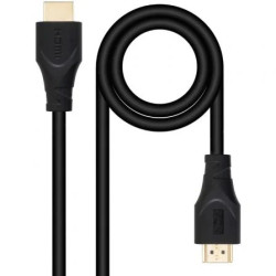 Cable HDMI 1.4 Nanocable 10.15.4701/ HDMI Macho - HDMI Macho/ 1m/ Negr