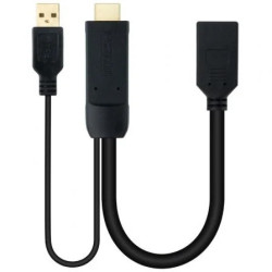 Cable Conversor Nanocable 10.16.0205/ HDMI Macho - DisplayPort Hembra/