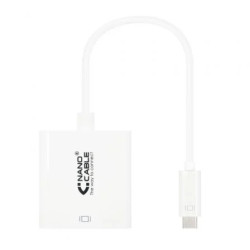 Conversor Nanocable 10.16.4103/ USB Tipo-C Macho - DVI-D (24+1) Hembra