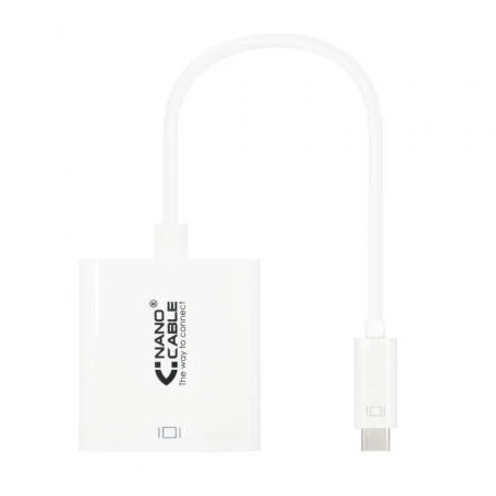 Conversor Nanocable 10.16.4103/ USB Tipo-C Macho - DVI-D (24+1) Hembra