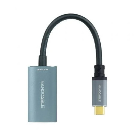 Conversor Nanocable 10.16.4104-G/ USB Tipo-C Macho - DisplayPort Hembr