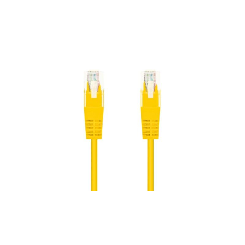 Cable de Red RJ45 UTP Nanocable 10.20.0400-Y Cat.6/ 50cm/ Amarillo