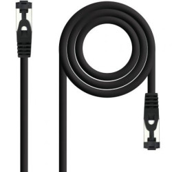 Cable de Red RJ45 SSTP Nanocable 10.20.2000-L25-BK Cat.8.1/ 25cm/ Negr