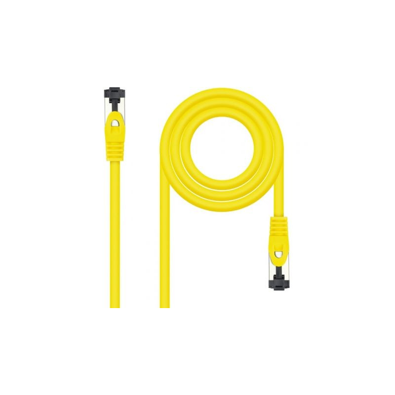 Cable de Red RJ45 SSTP Nanocable 10.20.2000-L25-Y Cat.8.1/ 25cm/ Amari