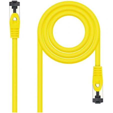 Cable de Red RJ45 SSTP Nanocable 10.20.2000-L25-Y Cat.8.1/ 25cm/ Amari