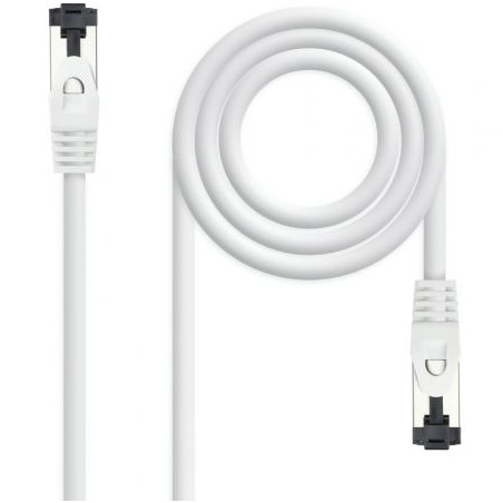 Cable de Red RJ45 SSTP Nanocable 10.20.2001-W Cat.8.1/ 1m/ Blanco
