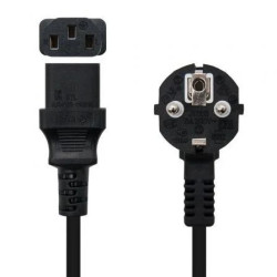 Cable Alimentación Nanocable 10.22.0103/ Schuko Macho - C13 Hembra/ 3m