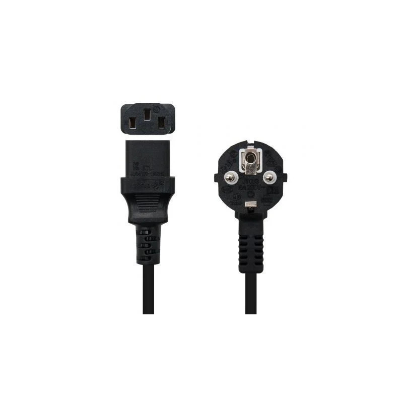 Cable Alimentación Nanocable 10.22.0103/ Schuko Macho - C13 Hembra/ 3m