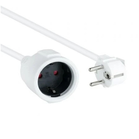 Cable Alargador de Corriente Nanocable 10.22.0602-W/ Schuko Hembra - S