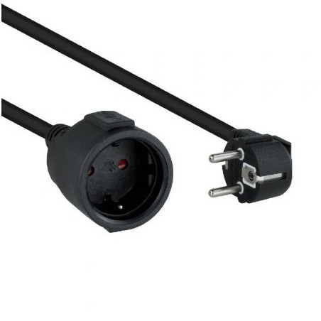 Cable Alargador de Corriente Nanocable 10.22.0603-BK/ Schuko Hembra -