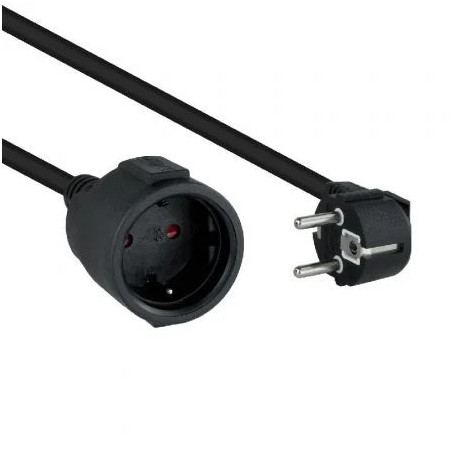 Cable Alargador de Corriente Nanocable 10.22.0605-BK/ Schuko Hembra -