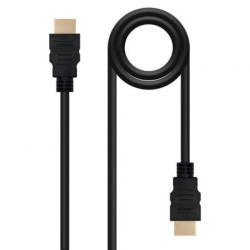 Cable HDMI 1.4 Nanocable 10.15.1700/ HDMI Macho - HDMI Macho/ 1m/ Negr