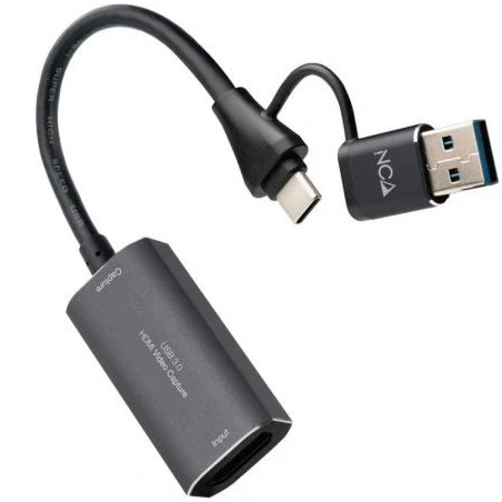 Capturadora de Video Externa Nanocable 10.15.0001/ USB Tipo-C - USB 3.