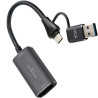 Capturadora de Video Externa Nanocable 10.15.0001/ USB Tipo-C - USB 3.