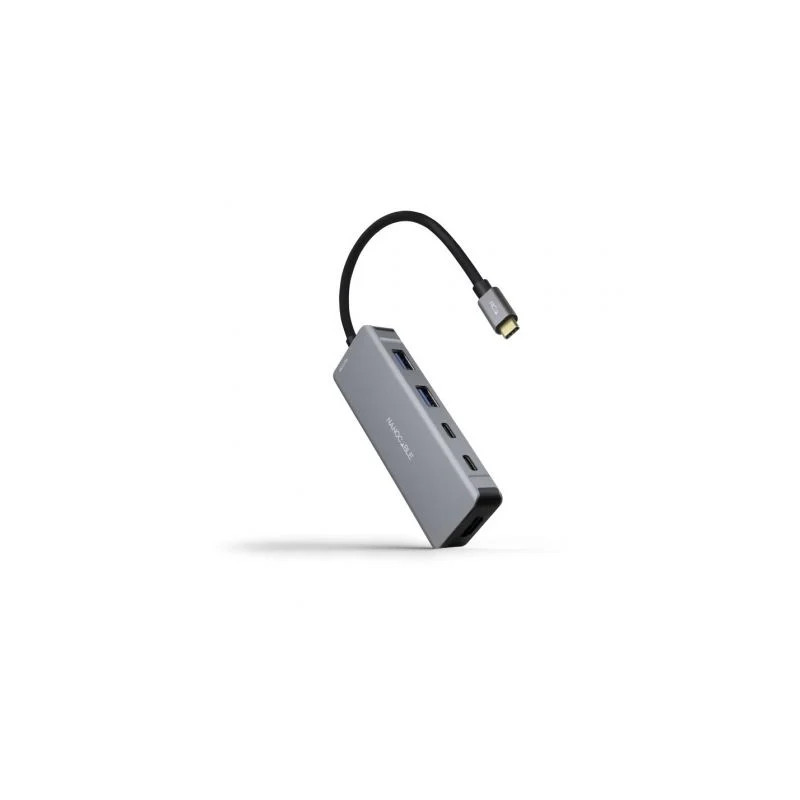 Docking Tipo-C Nanocable 10.16.1006/ 2xUSB/ 1xHDMI 4K/ 2xUSB Tipo-C/ 1