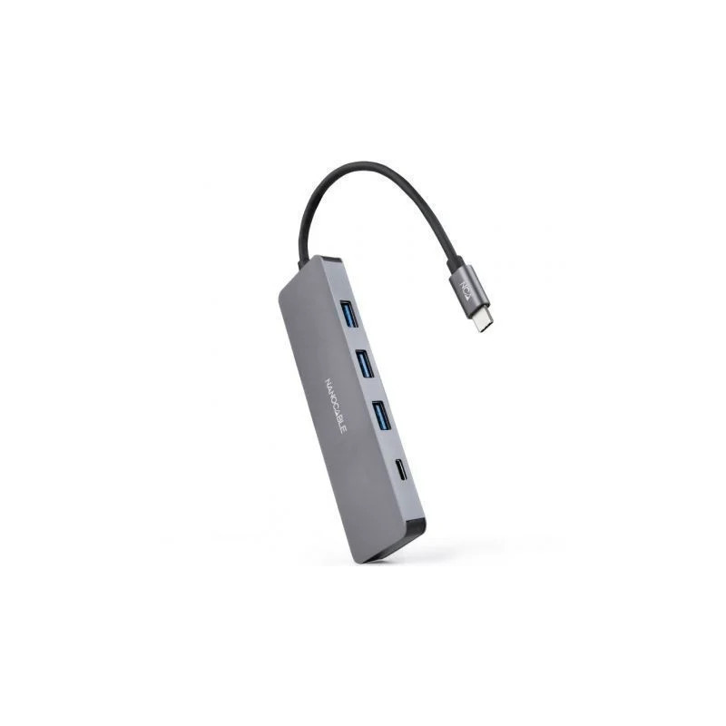 Hub USB Tipo-C Nanocable 10.16.4409/ 3xUSB/ 1xUSB Tipo-C/ Gr | APLIUM