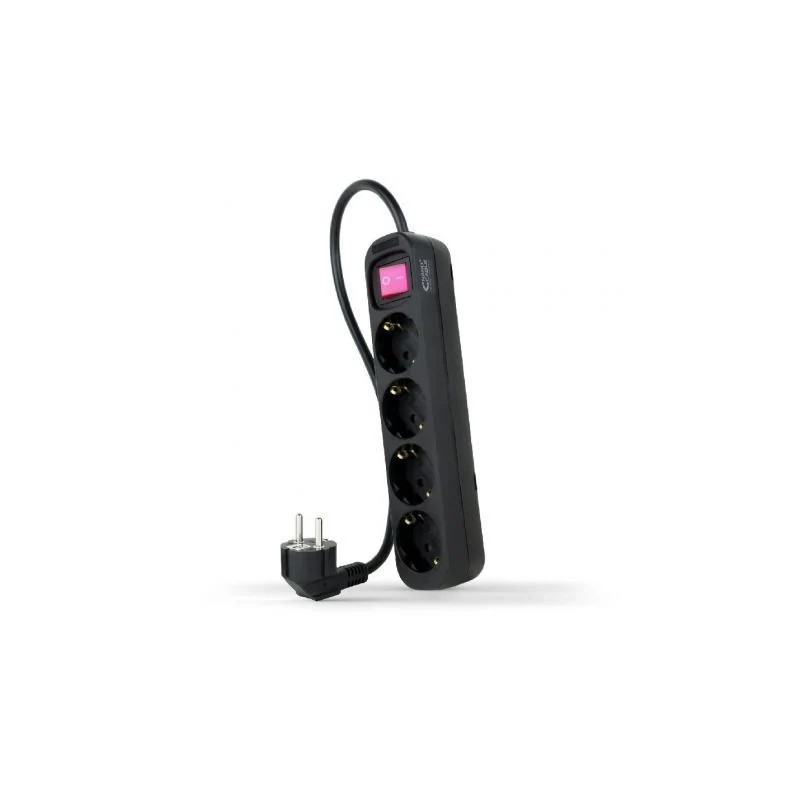 Regleta con Interruptor Nanocable 10.37.0004-BK/ 4 Tomas de | APLIUM